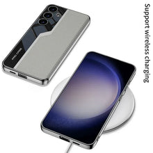 Load image into Gallery viewer, Classic Electroplated Plain Leather Case for Galaxy S25
