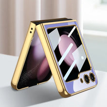 Load image into Gallery viewer, Samsung Galaxy Z Flip 5 Lion Pattern Glass Case