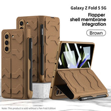 Load image into Gallery viewer, Flip Leather Case With Side Pen Slot For Galaxy Z Fold 5