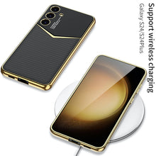 Load image into Gallery viewer, Royal Gold Plated Luxury Leather Case - Samsung