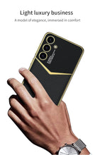 Load image into Gallery viewer, Royal Gold Plated Luxury Leather Case - Samsung