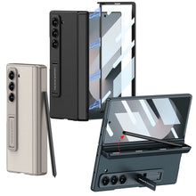 Load image into Gallery viewer, Leather Case With Hinge Protection For Galaxy Z Fold 6