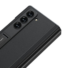 Load image into Gallery viewer, Leather Case With Hinge Protection For Galaxy Z Fold 6