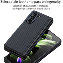 Load image into Gallery viewer, Ultra Thin Leather Case With Bracket For Galaxy Z Fold 5