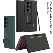 Load image into Gallery viewer, Business Leather Side Window Flip Stand Case For S24 Ultra