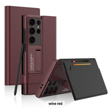 Load image into Gallery viewer, Business Leather Side Window Flip Stand Case For S24 Ultra
