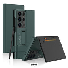 Load image into Gallery viewer, Business Leather Side Window Flip Stand Case For S24 Ultra