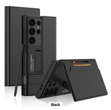 Load image into Gallery viewer, Business Leather Side Window Flip Stand Case For S24 Ultra