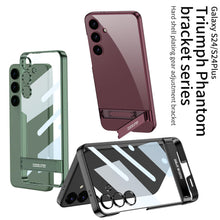 Load image into Gallery viewer, Kickstand Transparent Side Stand Case For Galaxy S24