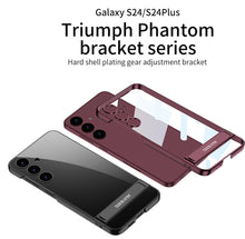 Load image into Gallery viewer, Kickstand Transparent Side Stand Case For Galaxy S24