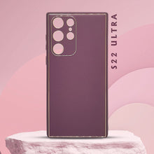 Load image into Gallery viewer, Luxury Design Leather Back Case Samsung Galaxy S22 Ultra