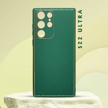 Load image into Gallery viewer, Luxury Design Leather Back Case Samsung Galaxy S22 Ultra