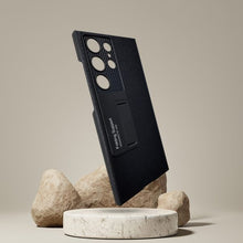 Load image into Gallery viewer, Galaxy S23 ULTRA Protective Standing Leather Cover With S Pen Slot