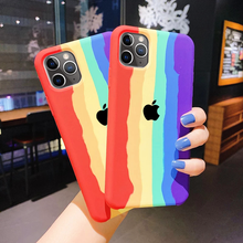 Load image into Gallery viewer, Rainbow Soft Silicon Case For iPhone 11 All Series