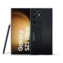 Load image into Gallery viewer, Galaxy S23 ULTRA Protective Standing Leather Cover With S Pen Slot