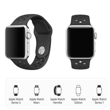 Load image into Gallery viewer, Perforated Band/Strap Black for Apple Watch