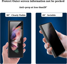 Load image into Gallery viewer, SCREEN PRIVACY PROTECTOR FRONT & BACK FOR GALAXY Z FOLD 3 & Z FOLD 4