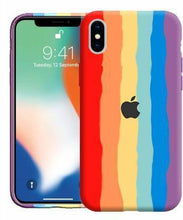 Load image into Gallery viewer, Rainbow Soft Silicon Case For iPhone X/XS