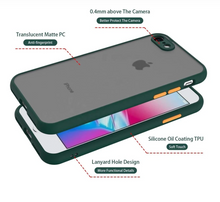 Load image into Gallery viewer, Smoke Silicon Matte Camera Closed Case For iPhone 7/8/SE 2020