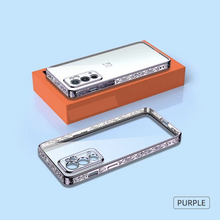 Load image into Gallery viewer, OnePlus Series Electroplating Boarder Designed Transparent Glitter Case