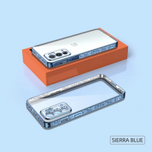 Load image into Gallery viewer, OnePlus Series Electroplating Boarder Designed Transparent Glitter Case