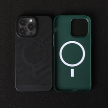 Load image into Gallery viewer, iPhone 15 Series - Cooling MagSafe Wireless Charging Ultra thin Grid Phone Case