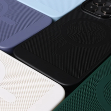 Load image into Gallery viewer, iPhone 15 Series - Cooling MagSafe Wireless Charging Ultra thin Grid Phone Case