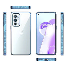 Load image into Gallery viewer, OnePlus Series Electroplating Boarder Designed Transparent Glitter Case