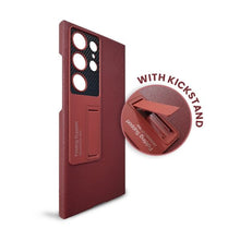 Load image into Gallery viewer, Galaxy S23 ULTRA Protective Standing Leather Cover With S Pen Slot
