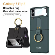 Load image into Gallery viewer, Shock-resistant Hard with Metal Ring Case For Samsung Galaxy Z Flip 3