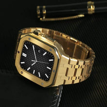 Load image into Gallery viewer, Premium Luxury Stainless Steel & Modification Kit Metal Case Straps For Smart Watch ( 44MM 45MM)