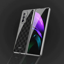 Load image into Gallery viewer, Galaxy Z Fold3 Check Pattern Glass Case