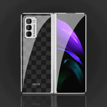 Load image into Gallery viewer, Galaxy Z Fold3 Check Pattern Glass Case