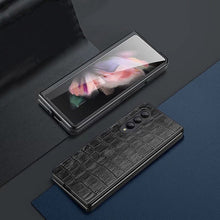 Load image into Gallery viewer, Croco Leather Pattern Case for Galaxy Z Fold 4