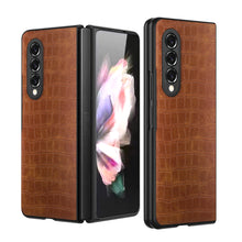 Load image into Gallery viewer, Croco Leather Pattern Case for Galaxy Z Fold 4