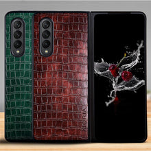 Load image into Gallery viewer, Croco Leather Pattern Case for Galaxy Z Fold 4