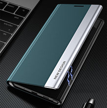 Load image into Gallery viewer, Galaxy S20 Ultra Genuine QIN Leather Flip Case
