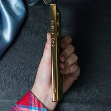 Load image into Gallery viewer, Braided Woven Leather Case With Gold Electroplating For Galaxy S23 Ultra