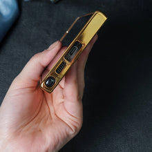 Load image into Gallery viewer, Braided Woven Leather Case With Gold Electroplating For Galaxy S23 Ultra