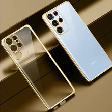 Load image into Gallery viewer, Galaxy S22 Ultra Electroplating Soft Transparent Plated Case