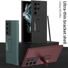 Load image into Gallery viewer, Galaxy S23 Ultra Luxury Thin Standing Case With S-Pen Slot