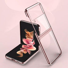 Load image into Gallery viewer, Galaxy Z Flip3 Transparent Glitter Case
