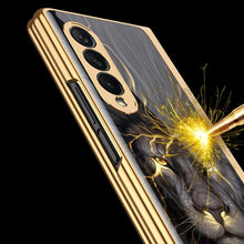 Load image into Gallery viewer, Galaxy Z Fold3 Lion Pattern Glass Cover Case