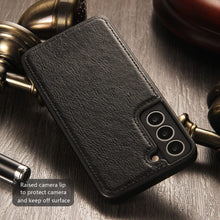 Load image into Gallery viewer, Premium PU Leather Back Cover Case For Galaxy S23 Ultra
