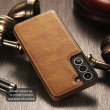 Load image into Gallery viewer, Premium PU Leather Back Cover Case For Galaxy S23 Ultra