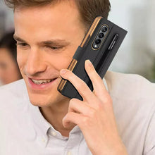 Load image into Gallery viewer, Premium Magnetic Flip Case for Fold with Pen Slot For Galaxy Z Fold3 & 4