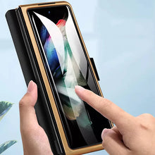 Load image into Gallery viewer, Premium Magnetic Flip Case for Fold with Pen Slot For Galaxy Z Fold3 & 4