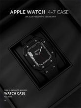 Load image into Gallery viewer, Premium Luxury Modification Kit Metal Case + Rubber Silicone Straps For Smart Watch - (44MM 45MM)