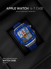 Load image into Gallery viewer, Premium Luxury Modification Kit Metal Case + Rubber Silicone Straps For Smart Watch - (44MM 45MM)