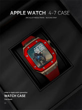 Load image into Gallery viewer, Premium Luxury Modification Kit Metal Case + Rubber Silicone Straps For Smart Watch - (44MM 45MM)